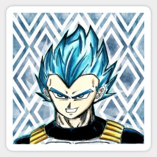 super saiyan blue god vegeta Sticker